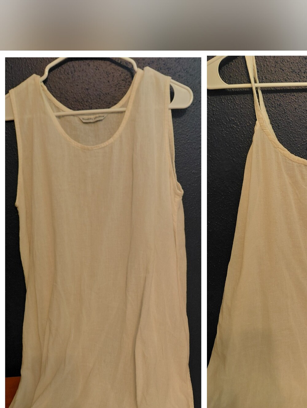 Bundle Honest Cotton White Tank Tops Sustainable Minimalist Beachy Summer